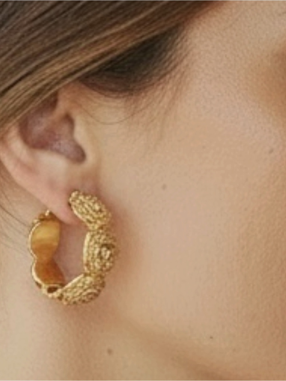 Versace Gold Medusa Earrings